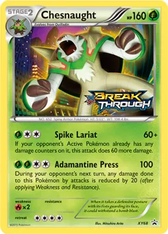 XY Black Star Promos Chesnaught Pokémon card